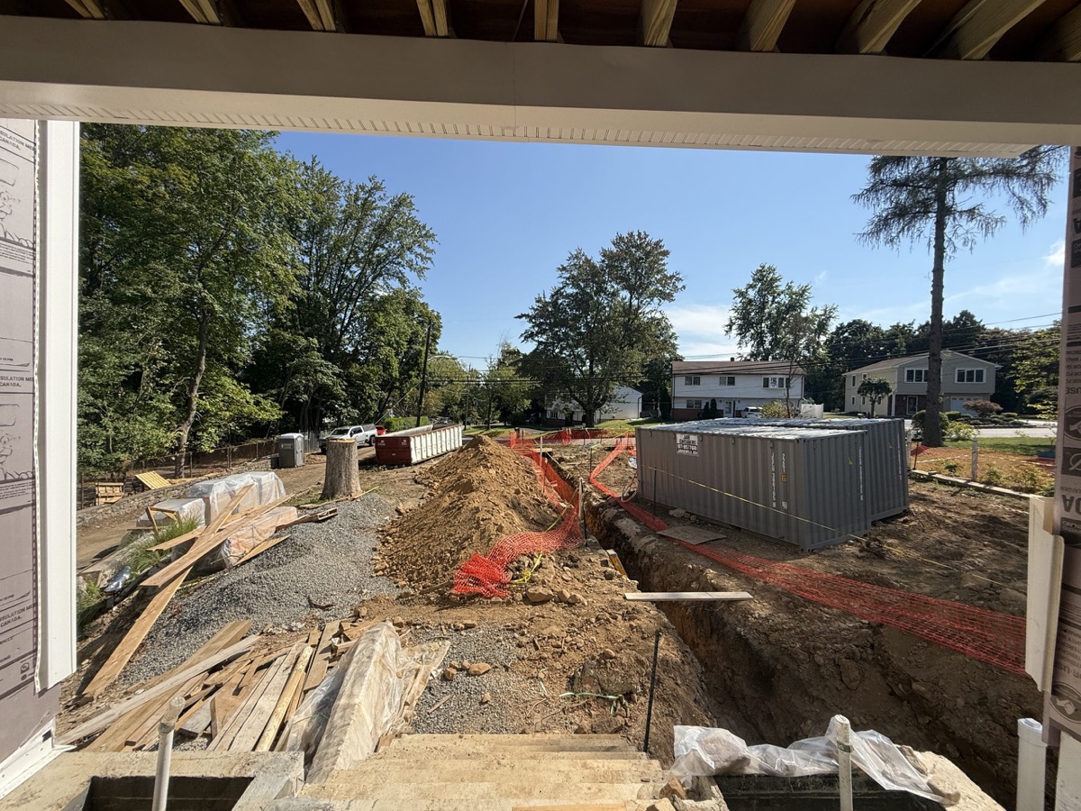 Regrading a yard to slope away from the house